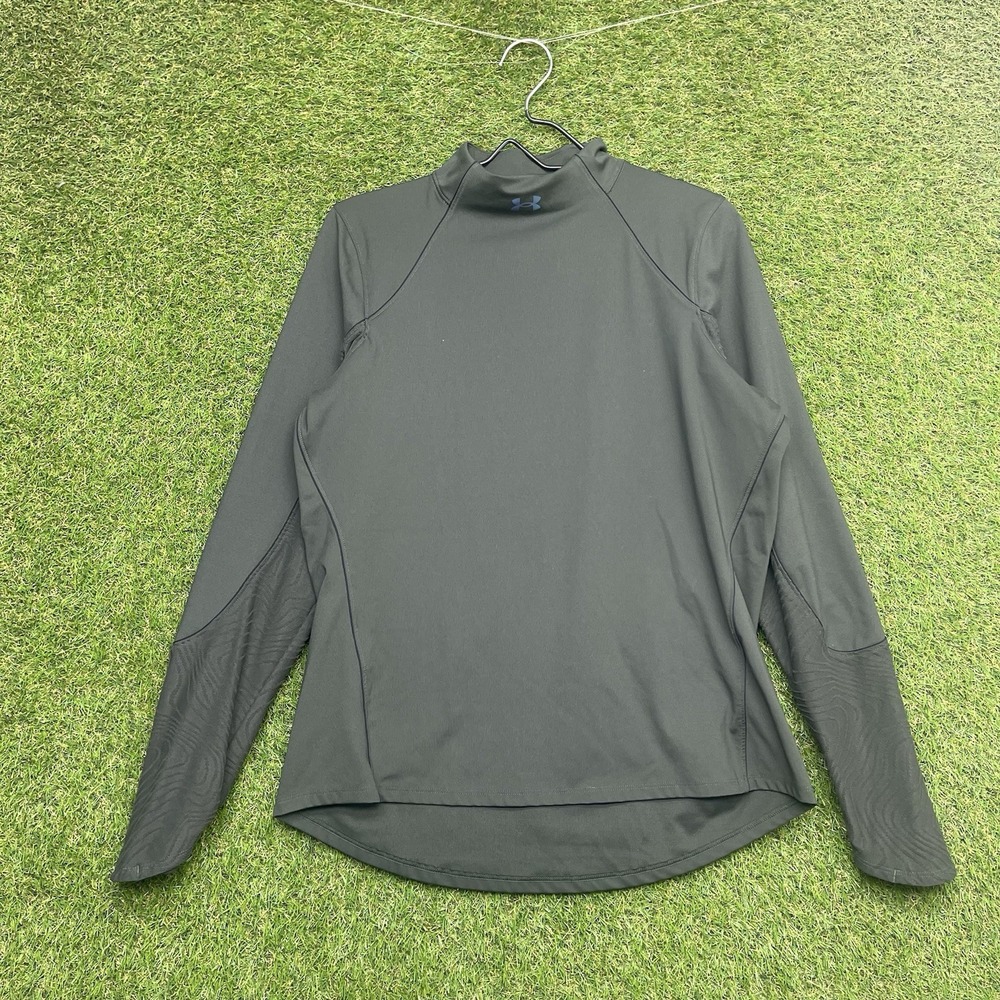 Under Armour ColdGear Rush Shirt Mens XL Grey Base Layer Long Sleeve Celliant